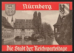 1935 'Nuremberg the City of the Imperial Party Rallies' Propaganda Postcard