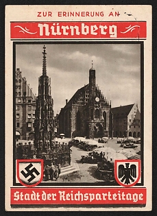 1936 'In Memory of Nuremberg City of the Imperial Party Rallies' Propaganda Postcard