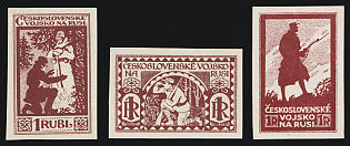 1926 Czechoslovak Legion in Siberia, Russia, Civil War (Dark Lilac)