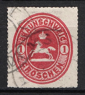 1865 1gr Braunschweig, German States, Germany (Used)
