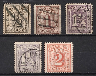 1864-65 Hamburg, German States, Germany (Signed, Used)