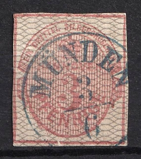 1856-57 3pf Hannover, German States, Germany (Used)