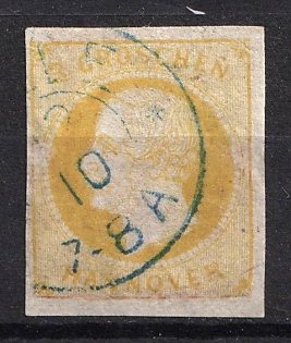 1859 3gr Hannover, German States, Germany (Signed, Used)