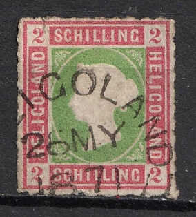 1867 2s Heligoland, German States, Germany (Used)