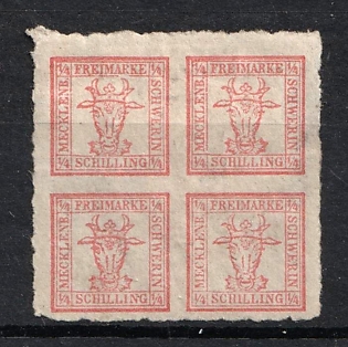 1864 4/4s Mecklenburg-Schwerin, German States, Germany