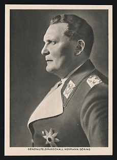 1933-1945 'General Field Marshal Hermann Goring' Military Personnel Propaganda Postcard