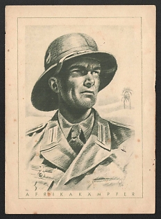 1933-1945 'Africa Fighter' Military Personnel Propaganda Postcard