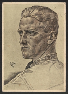 1939 'Youth Leader in Transylvania' Military Personnel Propaganda Postcard