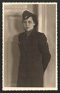1933-1945 'Military Woman' Military Personnel Propaganda Postcard