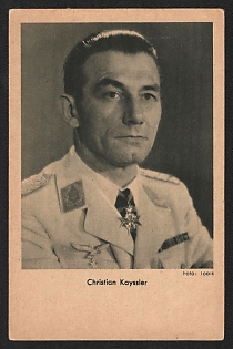 1933-1945 'Christian Kayssler' Military Personnel Propaganda Postcard