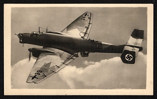 1933-1945 'Our Air Force' Luftwaffe, German Air Force Aircraft Propaganda Postcard