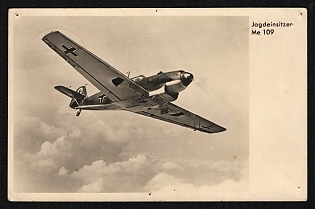 1939 'Junkers Ju 87 Dive Bomber' Luftwaffe, German Air Force Aircraft Propaganda Postcard