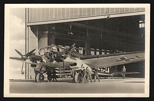 1940 'Military Aircraft' Luftwaffe, German Air Force Aircraft Propaganda Postcard