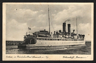 1938 'Ferry Prussia' Deutsche Marine, German Navy Propaganda Postcard