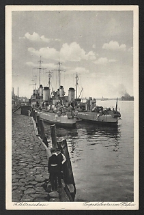 1933-1945 'Fleet Torpedo Boats in the Falen' Deutsche Marine, German Navy Propaganda Postcard