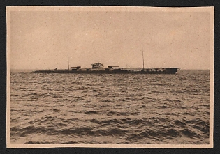 1933-1934 'Our Navy in War and Peace Boat' Deutsche Marine, German Navy Propaganda Postcard