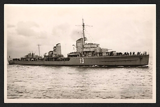 1933-1945 'Warship' Deutsche Marine, German Navy Propaganda Postcard