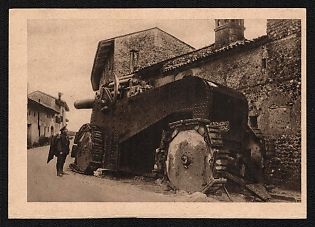 1933-1934 'Flat-Track Gun Near Uldine' Tank, Panzer Propaganda Postcard