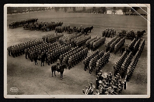 1935 'Our Reichswehr. Line-up Before the Parade' Wehrmacht, German Infantry Propaganda Postcard
