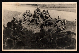 1933-1945 'German Soldiers' Wehrmacht, German Infantry Propaganda Postcard