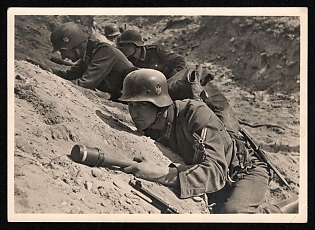 1933-1945 'Our Wehrmacht Pioneer Shock Troop' Wehrmacht, German Infantry Propaganda Postcard