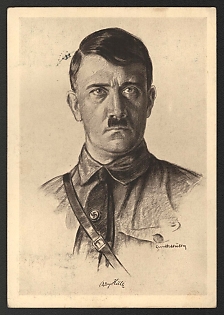 1939 'Adolf Hitler' Adolf Hitler Propaganda Postcard