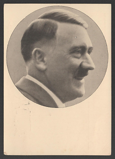 1933 'Men of the Time the Führer Adolf Hitler' Adolf Hitler Propaganda Postcard