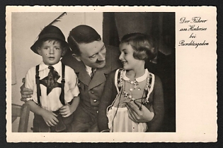 1933-1945 'The Guide at Hintersee near Berchtesgaden' Adolf Hitler Propaganda Postcard