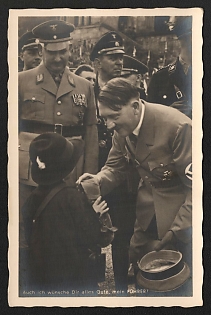 1933-1945 'I Also Wish You All the Best, My Guide!' Adolf Hitler Propaganda Postcard