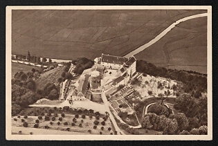 1934-1935 'Saaleck Castle near Hammelburg on the Saale' Third Reich Architecture Propaganda Postcard