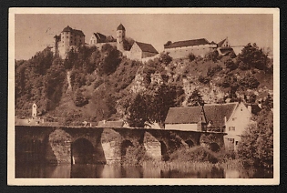 1934-1935 'Harburg an Der Wornit' Third Reich Architecture Propaganda Postcard