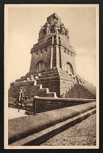 1934-1935 'Letpzig, Monument to the Battle of the Nations' Third Reich Architecture Propaganda Postcard