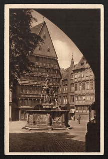 1934-1935 'Hildesheim, Knochenhauer Amtshaus' Third Reich Architecture Propaganda Postcard
