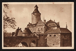 1934-1935 'Tzichocha Castle' Third Reich Architecture Propaganda Postcard