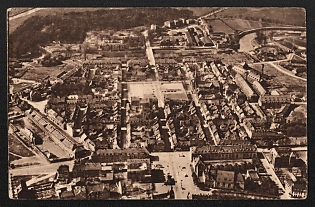1936 'German City' Third Reich Architecture Propaganda Postcard
