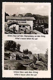 1937 'Hitler's House on the Obersalzberg before the War' Third Reich Architecture Propaganda Postcard