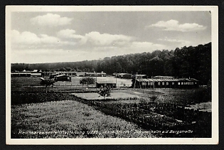 1938 'Reich Labor Service Department' Third Reich Architecture Propaganda Postcard