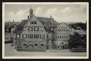 1933-1945 'Gau School of the German Labor Front, Thuringia - Georgenthal' Third Reich Architecture Propaganda Postcard