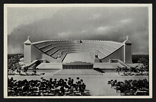 1937 'Nuremberg, City of the Nazi Party Rallies' Third Reich Architecture Propaganda Postcard