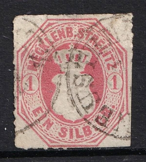 1864 1sgr Mecklenburg-Strelitz, German States, Germany (Signed, Used)
