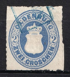 1862 2gr Oldenburg, German States, Germany (Used)