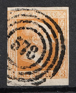 1857 3sgr Prussia, German States, Germany (Used)