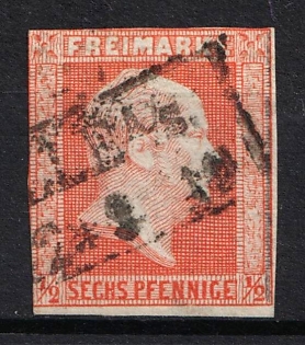 1859 1/2sgr Prussia, German States, Germany (Used)