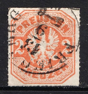 1867 2kr Prussia, German States, Germany (Used)