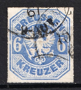 1867 6kr Prussia, German States, Germany (Used)