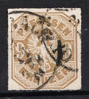 1867 9kr Prussia, German States, Germany (Used)