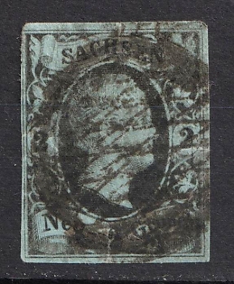 1851-55 2ngr Saxony, German States, Germany (Used)