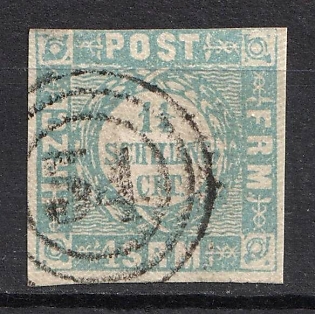 1864 1 1/4s Schleswig-Holstein, German States, Germany (Used)