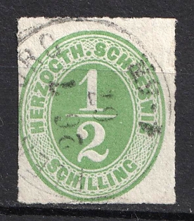 1865-67 1/2s Schleswig-Holstein, German States, Germany (Used)