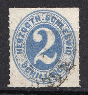 1865-67 2s Schleswig-Holstein, German States, Germany (Used)